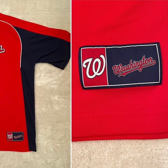Washington Nationals Mens XL Mesh Official Baseball Jersey Shirt - Picture 7 of 9